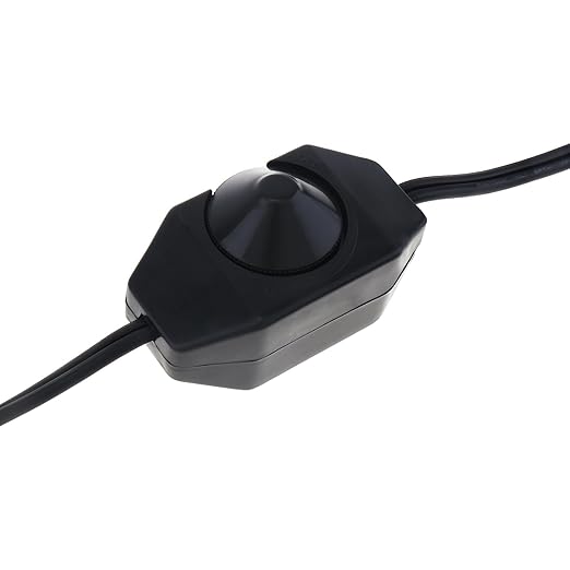 RTNLTI Salt Lamp Cord Replacement with Dimmer Switch, 6 feet Clip in Himalayan Salt Lamp Cord with E12 Light Socket, Original Night Light Bulb Cord with Base Assembly, 110V US Standard