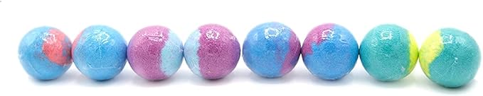 Crayola Colorful Scented Bath Bombs for Kids, Color You Bath Non-Toxic Bathbomb Fizzies for Boys Girls Holiday Stocking Stuffer, Grape Jam, Laser Lemon, Cotton Candy, & Bubble Gum Scents (Pack of 2) - Bloomnest