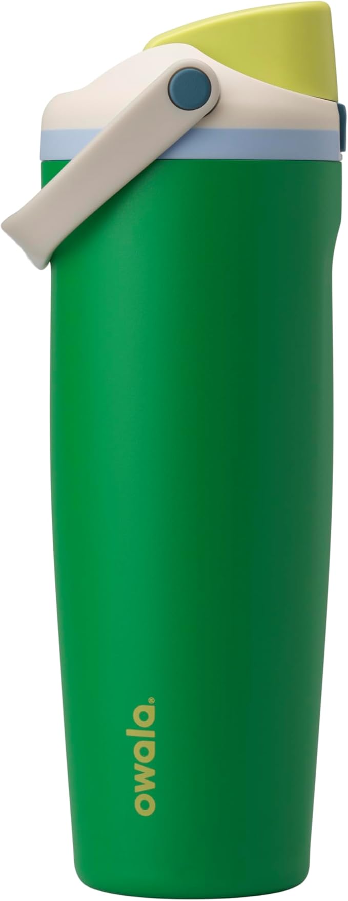 Owala FreeSip Sway Insulated Stainless Steel Water Bottle with Two-Way Spout, Built-In Straw and Bucket Handle, Made for Travel, School, and Sports, 30oz, BPA Free, Leak Proof, Putting Green Owala