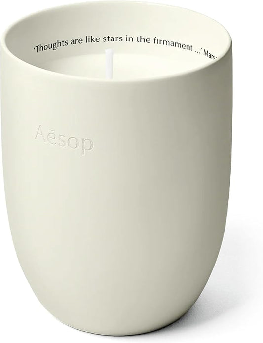 Aesop Ptolemy Aromatique Candle | Resinous, Earthy, Woody Scented | 55-65 Hour Burn Time | Vegan-Friendly | 10.5 oz - Bloomnest