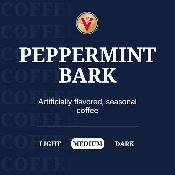 Victor Allen's Coffee Peppermint Bark Flavored, Medium Roast, 32 Count, Single Serve Coffee Pods for Keurig K-Cup Brewers - Bloomnest