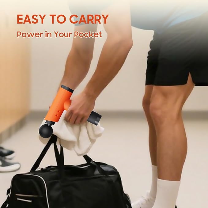 Massage Gun with 9 Heads & Storage Case – Deep Tissue Massage Gun – Quiet Portable Massage Guns for Muscle Relaxation, - Bloomnest