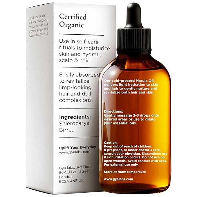 Gya Labs Marula Carrier Oil - 1 Fl Oz - for Hair, Skin, Face, Scalp & Body Massage - Bloomnest