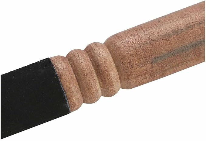 Leather-Wrapped Singing Bowl Striker, 7 x 1 Inches, Singing Bowl Mallet, Gong Mallet (Black) - Bloomnest