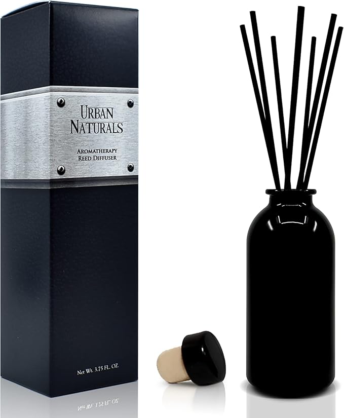 Urban Naturals Ocean Mist & Sea Salt Reed Diffuser Set | Made with Essential Oils & Real Botanicals | Decorative Air Freshener for Large Rooms | Beautiful Home Décor Makes a Great Gift - Bloomnest