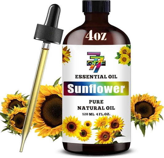 Sunflower Essential Oil (4 oz/120 ml) — Sunflower Oils for Aromatherapy, diffusers, humidifiers, Home fragrances, DIY Skincare, soap Making, DIY Candle Making, Relaxation, Yoga, and Meditation - Bloomnest