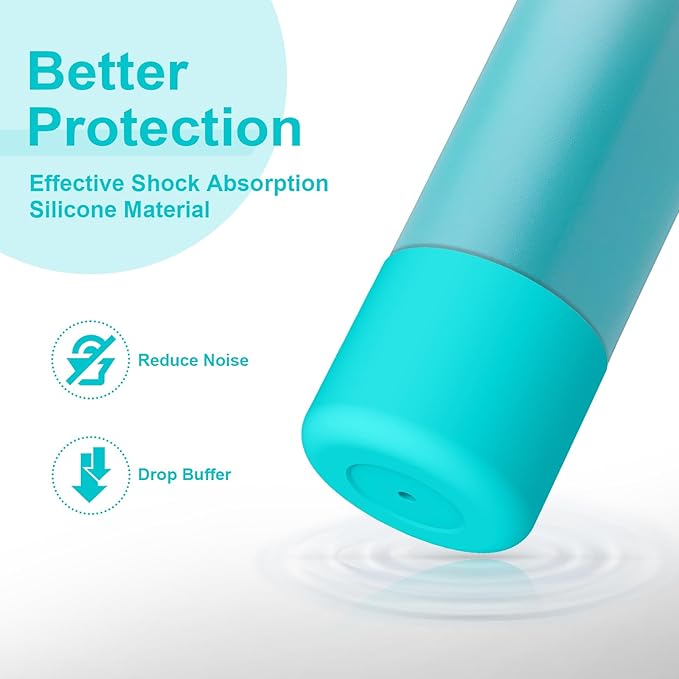 2PCS Silicone Water Bottle Boot for Owala 24oz 32oz 40oz, Anti-Slip Protective Sleeve Bottom Bumper Protector for FreeSip, Twist, and Flip Stainless Steel Water Bottles Alwenid