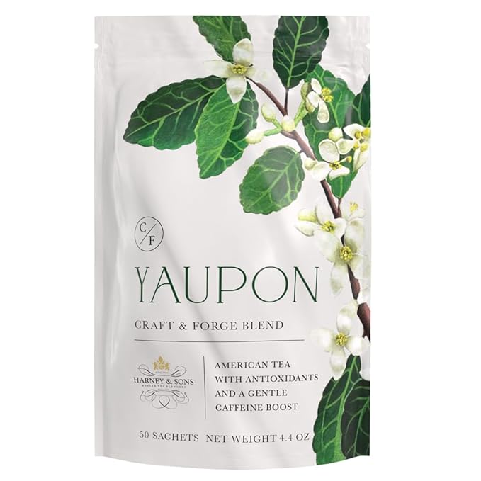 Colonial Williamsburg Craft & Forge Yaupon Tea, by Harney & Sons, 50ct sachet - Bloomnest