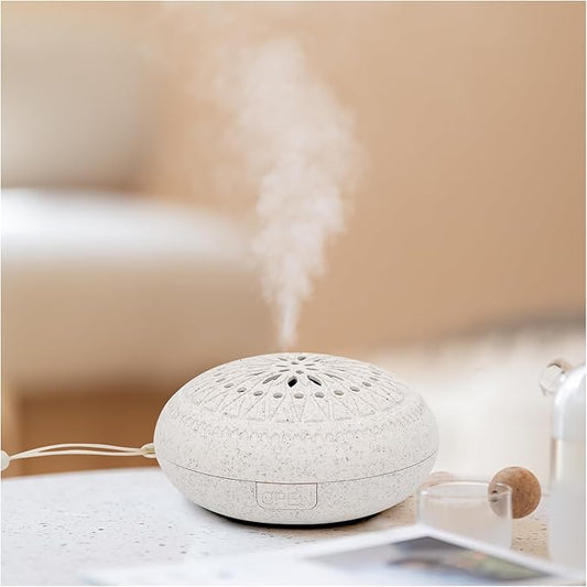 Travel Sized Portable Mini Diffuser for Essential Oils Multifunction Waterless No Sound Mini Aromatherapy Diffuser for Bedroom Office Baby Room Car Aromatherapy - Bloomnest
