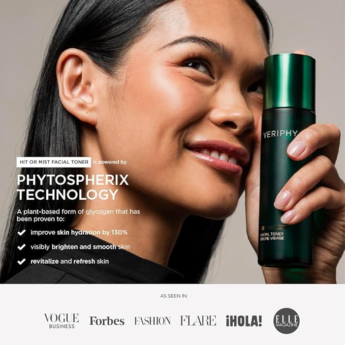 Veriphy Hit or Mist Facial Toner | Ultra-Luxe Hydrating Mist | Soothes & Revives Skin for All Skin Types | Alcohol-Free | Boost Your Skincare Routine | Moisturizing Toner for face - Bloomnest