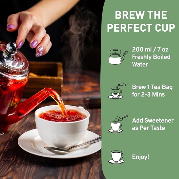HANDPICK, Irish Breakfast Black Tea Bags (100 Count) Gluten-Free, Non-GMO | Strong, Robust & Bold Flavor | Round Eco-Conscious Tea Bags - Bloomnest