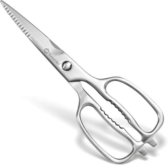 Sunnecko Kitchen Scissors for Food, Heavy Duty Scissors All Purpose Kitchen Shears That Come Apart, 8.5 Inch Fully Forged Stainless Steel - Bloomnest