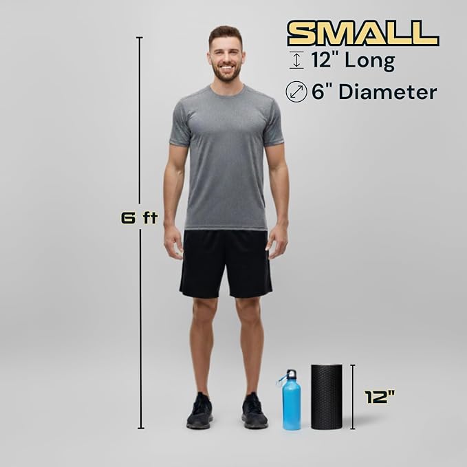 Fitizen Foam Roller – Muscle Massage Rehab Stiff Back Pain Physical Therapy Deep Tissue Firm Exercise Equipment Home Gym Stress Yoga Pilates for The Fit Citizen by FitNation - Bloomnest