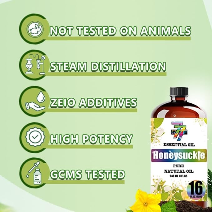 Honeysuckle Essential Oil (16 oz / 480 ml) – Honeysuckle Oils for diffusers, humidifiers, Home Baths, Cleaning Products, Yoga, DIY Soaps and DIY Scented Candles - Bloomnest