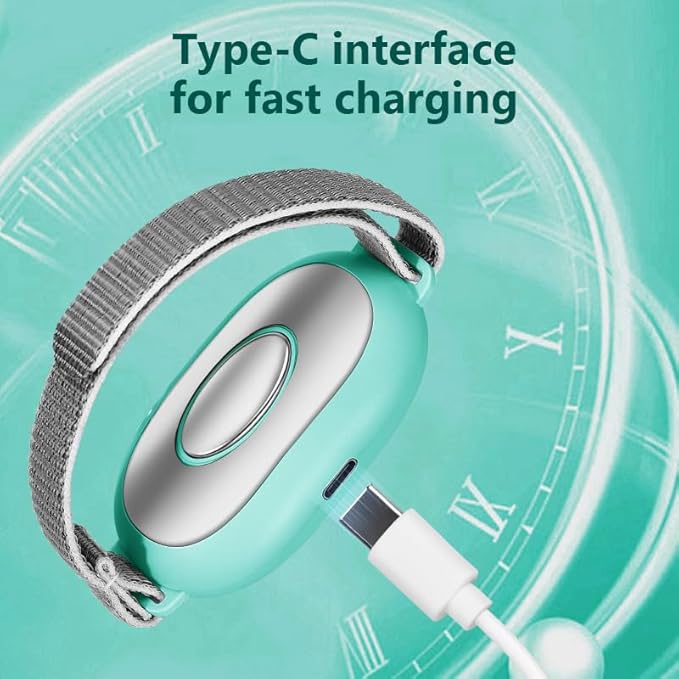 Anxiety Relief Device - Handheld Sleep Aid with Low-Frequency Pulse, Portable Microcurrent Therapy for Insomnia & Stress Relief, USB Rechargeable (White, 1Pcs) Bloomnest