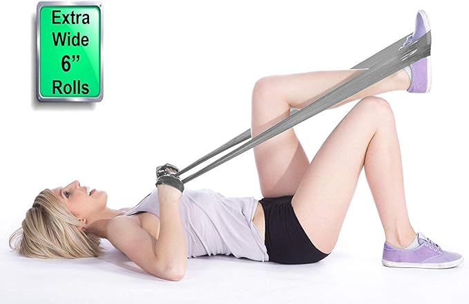 Resistance Band for Working Out - 8,16,24 Yard Resistance Bands Bulk Rolls - 10 Strengths in Light Medium and Heavy Exercise Bands - Latex Free Workout Bands Including iPhone App and e-Book - Bloomnest