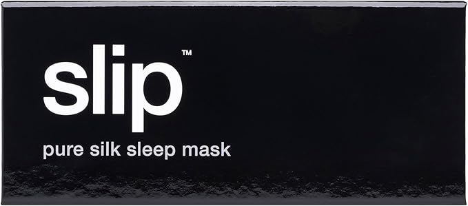 slip Pure Silk Sleep Mask - 100% Mulberry Silk, Ultra Soft & Comfortable, Blocks Light for Restful Sleep| Adjustable Strap for Perfect Fit, Gentle on Skin & Hair (Black - 1 Count Pack of 1) - Bloomnest