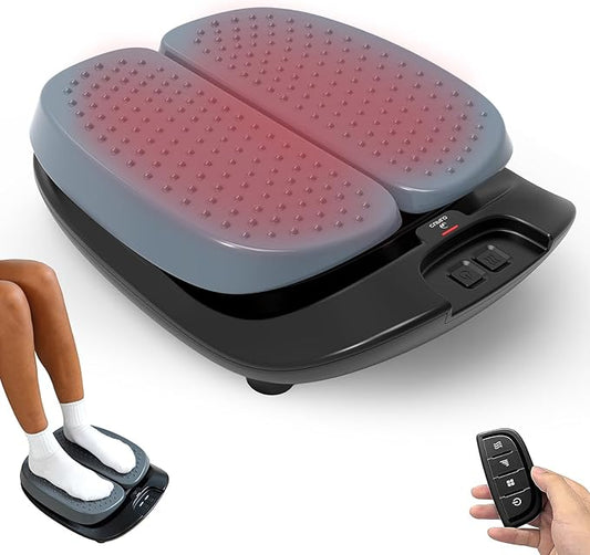 Foot Massager for Neuropathy FSA HSA Eligible, Adjustable Vibration Foot Massager with Heat & Remote Control, Electric Feet Massager for Legs Circulation, Plantar Fasciitis Pain, Stress Relief - Bloomnest
