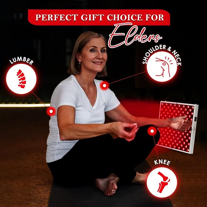 LED Red Light Therapy Panel for Face & Body - 45W Device with Deep 660nm & Near Infrared 850nm & Adjustable Hanger, Skin Care Beauty, Hair Growth, Natural Pain Relief for Muscle & Joints BusinessClimax