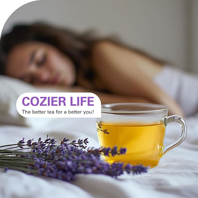 WT WEETEE Chamomile Lavender Tea Bags 100 Count, Nighty & Relax, 100% Pure Chamomile, Lavender Flowers & Lemon Balm Blend, Natural Caffeine-free Herbal Tea Ideal for Bedtime - Bloomnest