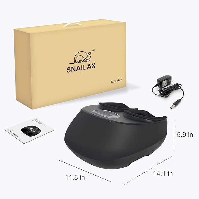 Snailax Shiatsu Foot Massager with Heat, Kneading, Compression, Vibration, Feet Massage Machine for Plantar Fasciitis, Neuropathy, Foot Warmer, Gifts for Women Men,Size 13 - Bloomnest