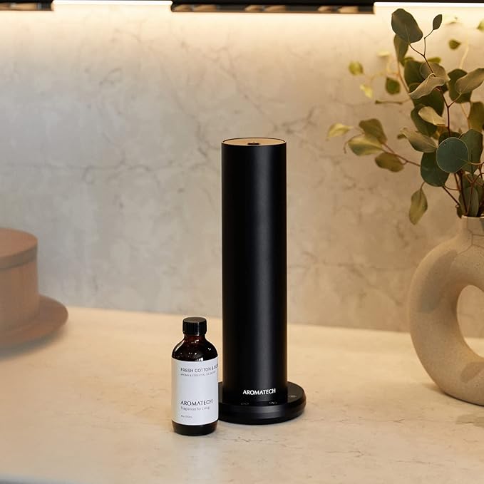 AromaTech Fresh Cotton and Bergamot Essential Oil Blend: Luxury Hotel Inspired Aromatherapy with Bergamot, Fresh Cotton & Sandalwood for Ultrasonic Diffusers & Nebulizers - 0.3 fl oz, 10 mL - Bloomnest