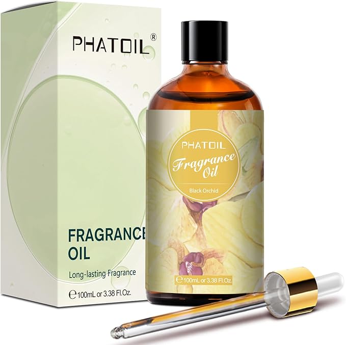 PHATOIL Black Orchid Fragrance Oils for Aromatherapy, 3.38FL.OZ Diffuser Oils for Home, Perfect for Aromatherapy, Humidifiers, Yoga, DIY Candle and Soap Making - 100ml - Bloomnest