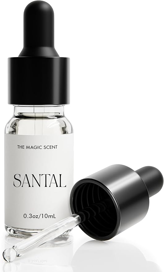 The Magic Scent Santal Diffuser Oil - Fragrance Scent - Cold-Air & Ultrasonic - Santal Essential Oil - Diffuser Oils Scents for Home - Sandalwood Oil - 0.3 fl oz, 10 mL TheMagicScent