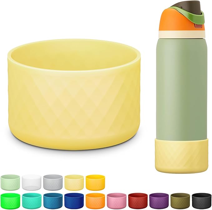 Silicone Boot for Owala Water Bottle 24 oz 32 oz 40 oz, Anti-Slip Protective Sleeve for FreeSip/Twist/Flip Stainless Steel Water Bottles Accessories BEONSKY