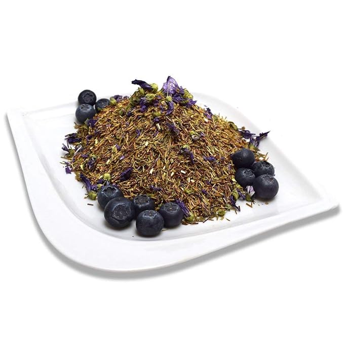 Organic Positively Tea Company, Blueberry Bliss Rooibos Tea, Loose Leaf, 16 Ounce - Bloomnest