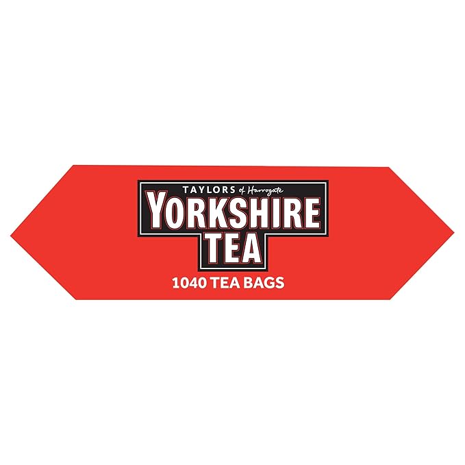 Yorkshire Tea Malty Biscuit Brew, Black Tea, Pillow Tea Bags, 40 Count (Pack of 1), Caffeinated, Enjoy Hot or Iced, 40 Teabags - Bloomnest
