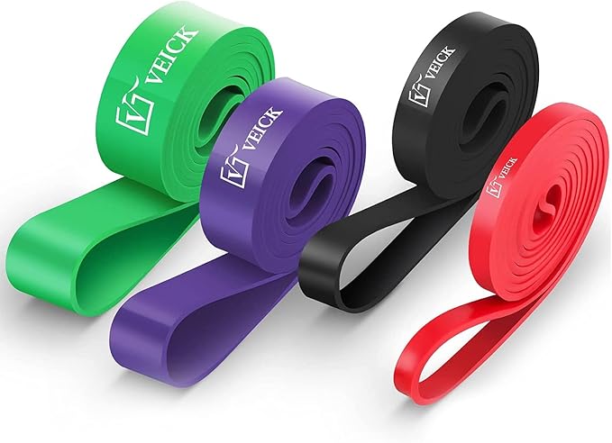 VEICK Resistance Bands for Working Out, Exercise Bands, Workout Bands, Pull Up Assistance Bands, Long Heavy Stretch Bands Set for Men and Women, Power Weight Gym at Home Fitness Equipment - Bloomnest