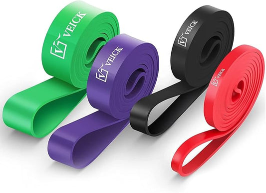 VEICK Resistance Bands for Working Out, Exercise Bands, Workout Bands, Pull Up Assistance Bands, Long Heavy Stretch Bands Set for Men and Women, Power Weight Gym at Home Fitness Equipment - Bloomnest