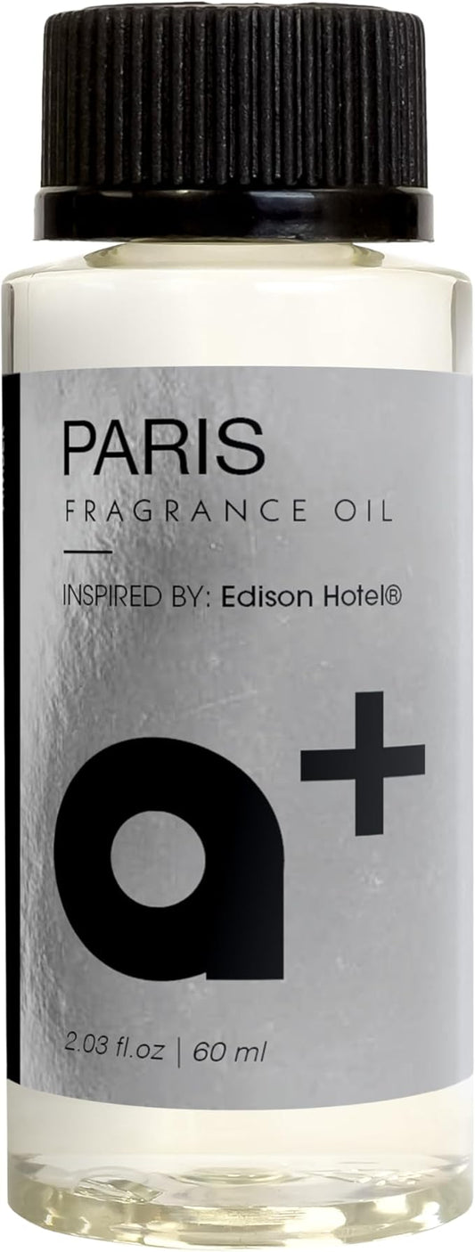 Aromar+ Fragrance Oil – Paris-Inspired by Edison – Luxury Hotel Scent Experience with Cedarwood, Cashmere & Amber – for Waterless Diffusers – Long-Lasting Home Aroma – 2oz/60mL - Bloomnest