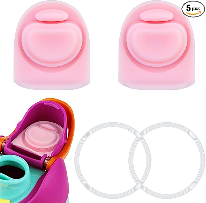 2 Sets Replacement Stopper and O Ring Gasket Compatible with Owala FreeSip 24oz 32oz,Water Bottle Lid Insert Cap Rubber Seal Parts for Owala 16/19/24/32/40oz Mouthpiece Accessories F3 Frokolla