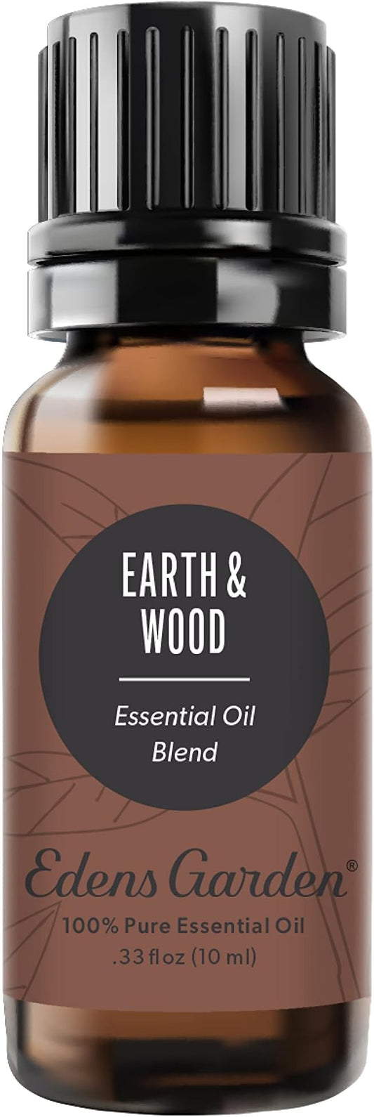 Edens Garden Earth & Wood Essential Oil Blend- 100% Pure Premium Grade, Undiluted, Natural, Therapeutic, Aromatherapy, The Best for Diffusing, Skin, Hair, Candle 10 ml (.33 fl oz) EdensGarden