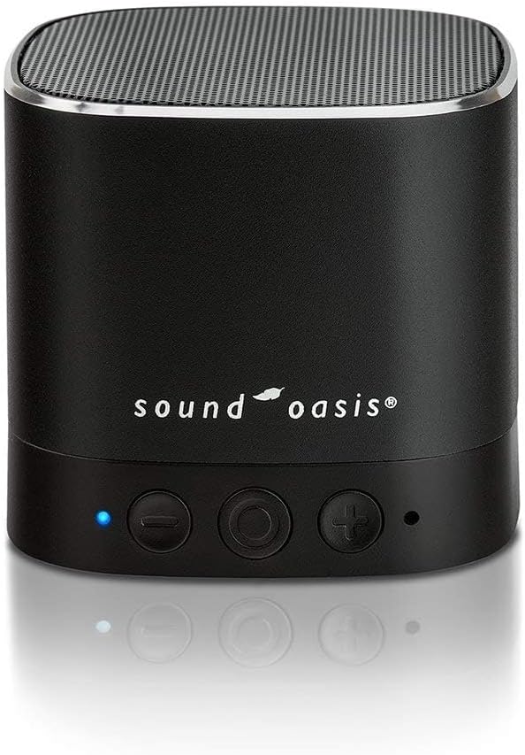 Sound Oasis Pink Noise Bluetooth Sound Machine for Sleeping, 20 Non-Looping Soothing Sounds with Speaker & Memory Function, Portable Sleep Sound Therapy for Home, Office or Travel