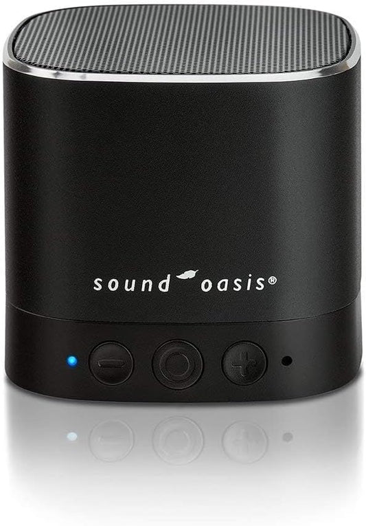 Sound Oasis Pink Noise Bluetooth Sound Machine for Sleeping, 20 Non-Looping Soothing Sounds with Speaker & Memory Function, Portable Sleep Sound Therapy for Home, Office or Travel