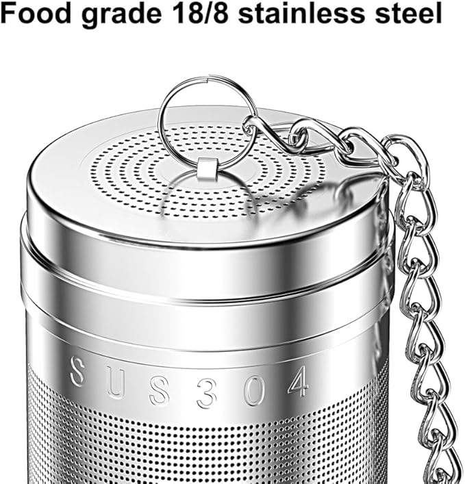 18/8 Stainless Steel Tea Infuser, Extra Fine Mesh Tea Infusers for Loose Tea, Tea Strainer Steeper Filter for Brew Tea, Spices & Seasonings (1) - Bloomnest