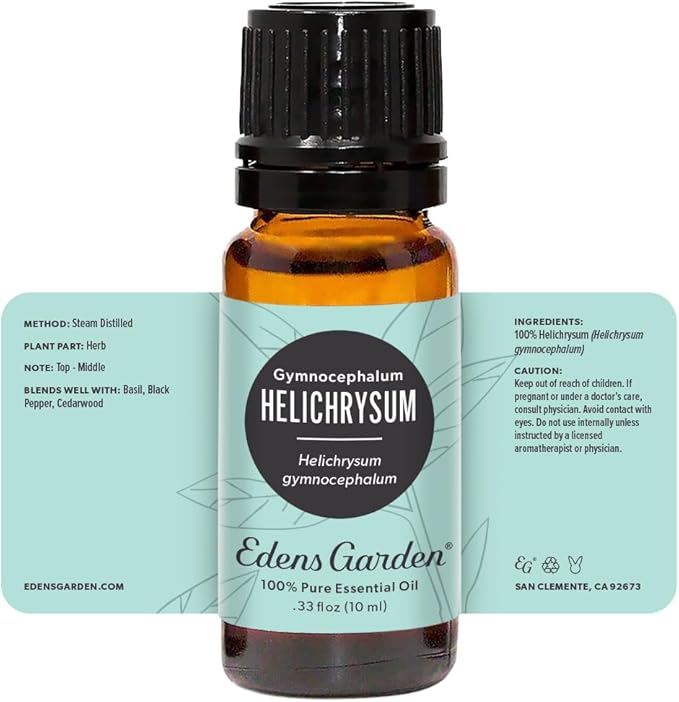 Edens Garden Helichrysum- Gymnocephalum Essential Oil- 100% Pure Premium Grade, Undiluted, Natural, Therapeutic, Aromatherapy, The Best for Diffuser, Skin, Hair, Humidifiers 10 ml (.33 fl oz) EdensGarden