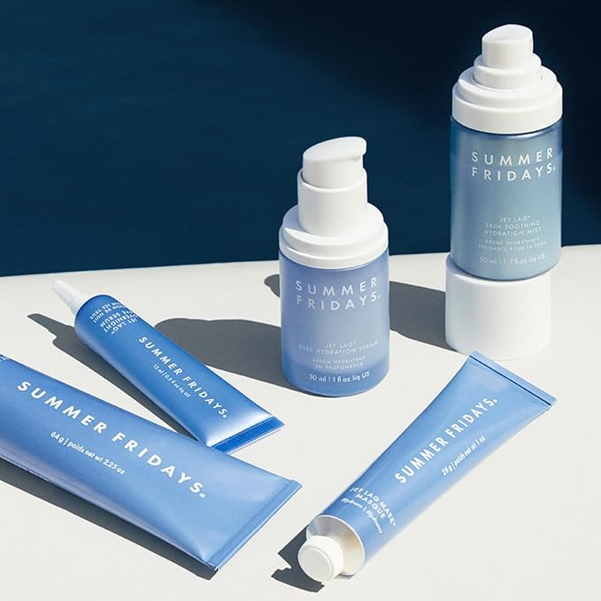 Summer Fridays Jet Lag Skin Soothing Hydration Face Mist - Ultra-Fine Facial Spray & Hydrating Mist to Comfort, Soothe & Help Provide Protective Moisture Barrier Support for Glowing Skin (1.7 Fl Oz) - Bloomnest