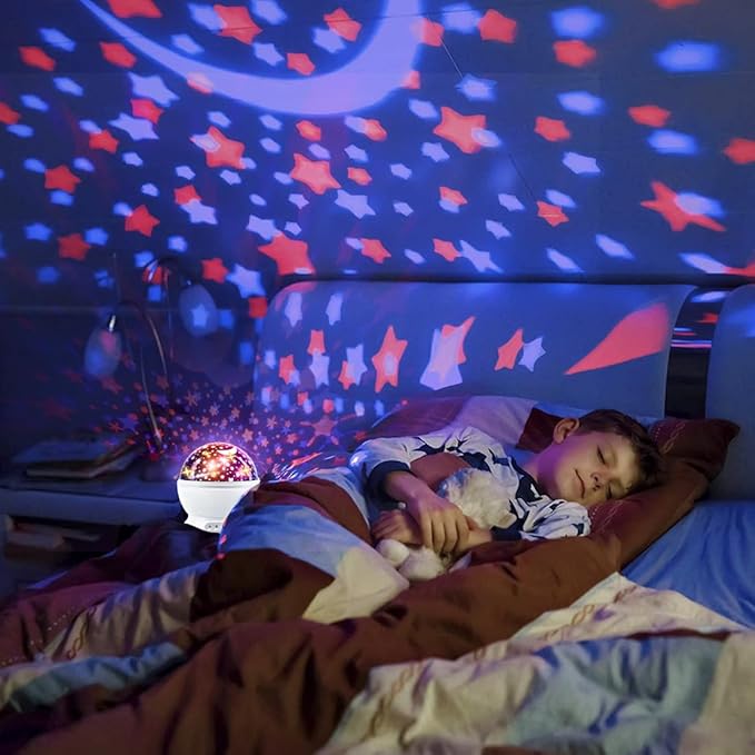 Race Car Night Light Projector Birthday Gifts Toys for Boys Age 3-5 Kids Car Nightlights 360 Degree Rotation with 17 Colors Changing Star Projector Ceiling Light Projector for Boys - Bloomnest