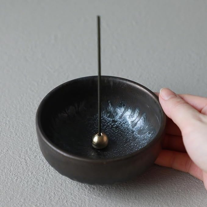 Asayu Japan Low Smoke Incense Gift Set with Incense Holder and Brass Stand, Sandalwood Incense Sticks with Zen Holder - Bloomnest