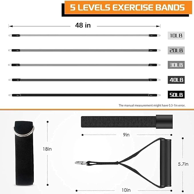 VEICK Resistance Bands, Exercise Bands, Workout Bands, Resistance Bands for Working Out with Handles for Men and Women, Exercising Bands for Fitness Weights Work Out at Home - Bloomnest