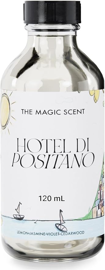 The Magic Scent Hotel Di Positano Diffuser Oil Scent - Cold-Air & Ultrasonic Fragrance Oil for Diffuser Inspired by Amalfi Coast, Italy - Essential Oils for Diffusers Aromatherapy - 4 fl oz, 120 mL - Bloomnest