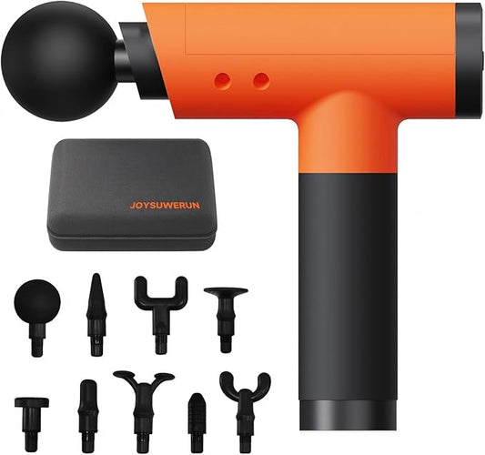 Massage Gun with 9 Heads & Storage Case – Deep Tissue Massage Gun – Quiet Portable Massage Guns for Muscle Relaxation, - Bloomnest