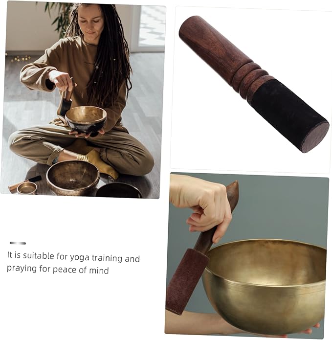 BESPORTBLE Sound Bowl Stick Handmade Mallet for Tibetan Singing Bowls Durable and Sturdy Striker for Meditation and Mindfulness Practices - Bloomnest