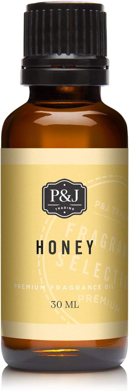 P&J Fragrance Oil - Honey Scented 30ml - Candle Scents, Soap Making, Diffuser Oil, Fresh Scents PJTrading