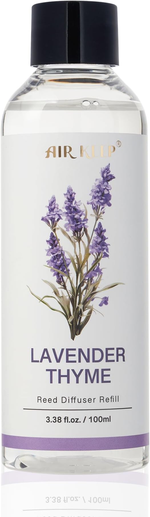 Airkeep Reed Diffuser Oil Refill/Lavender Thyme/3.38oz（100ml/1 Pack/Scented Oil Refill for Reed Diffuser Home Fragrance for Bedroom, Bathroom Office Home Decor - Bloomnest