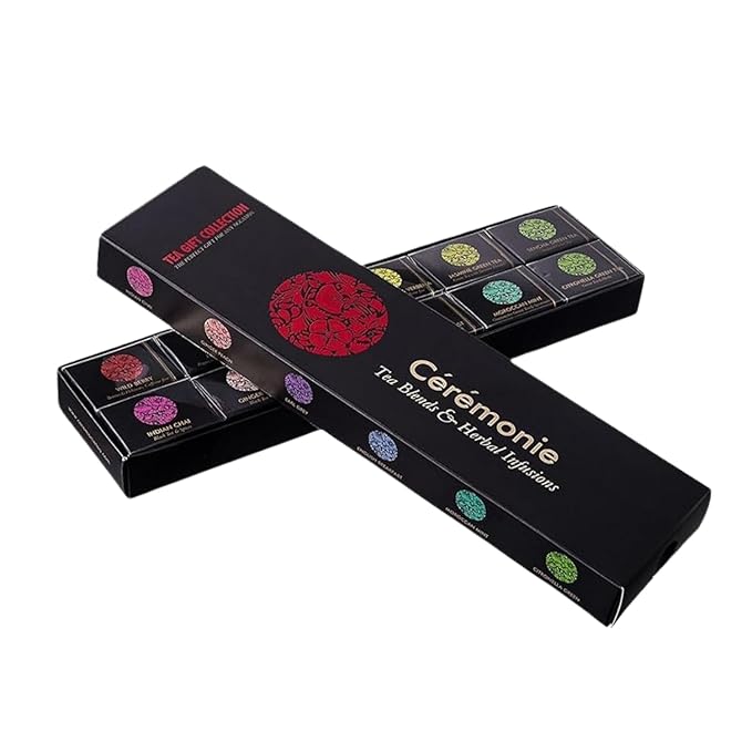 Ceremonie Tea Herbal Variety Pack - Kosher Set - Assorted Sampler With 12 Individually Wrapped Silky Mesh Herbal Bags - Single Serve Pouches - Bloomnest